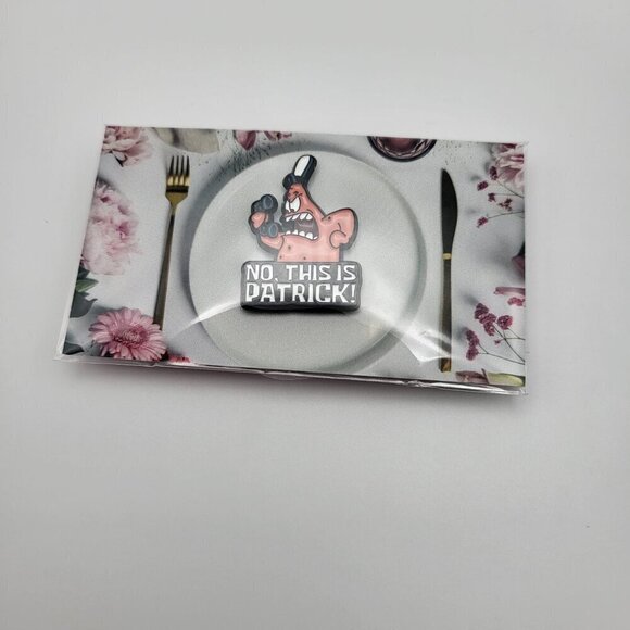 Spongebob SquarePants Patrick Star "No, this is Patrick!" Brooch/Pin - Picture 5 of 7
